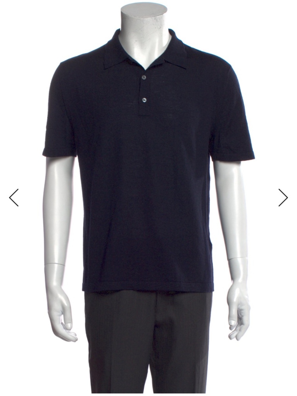 WANT Les Men's Navy Polo Shirt - Classic Short Sleeve